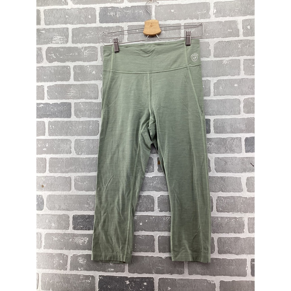 Allbirds Natural Legging Capri Sage Green Merino Wool Blend Size M Activewear